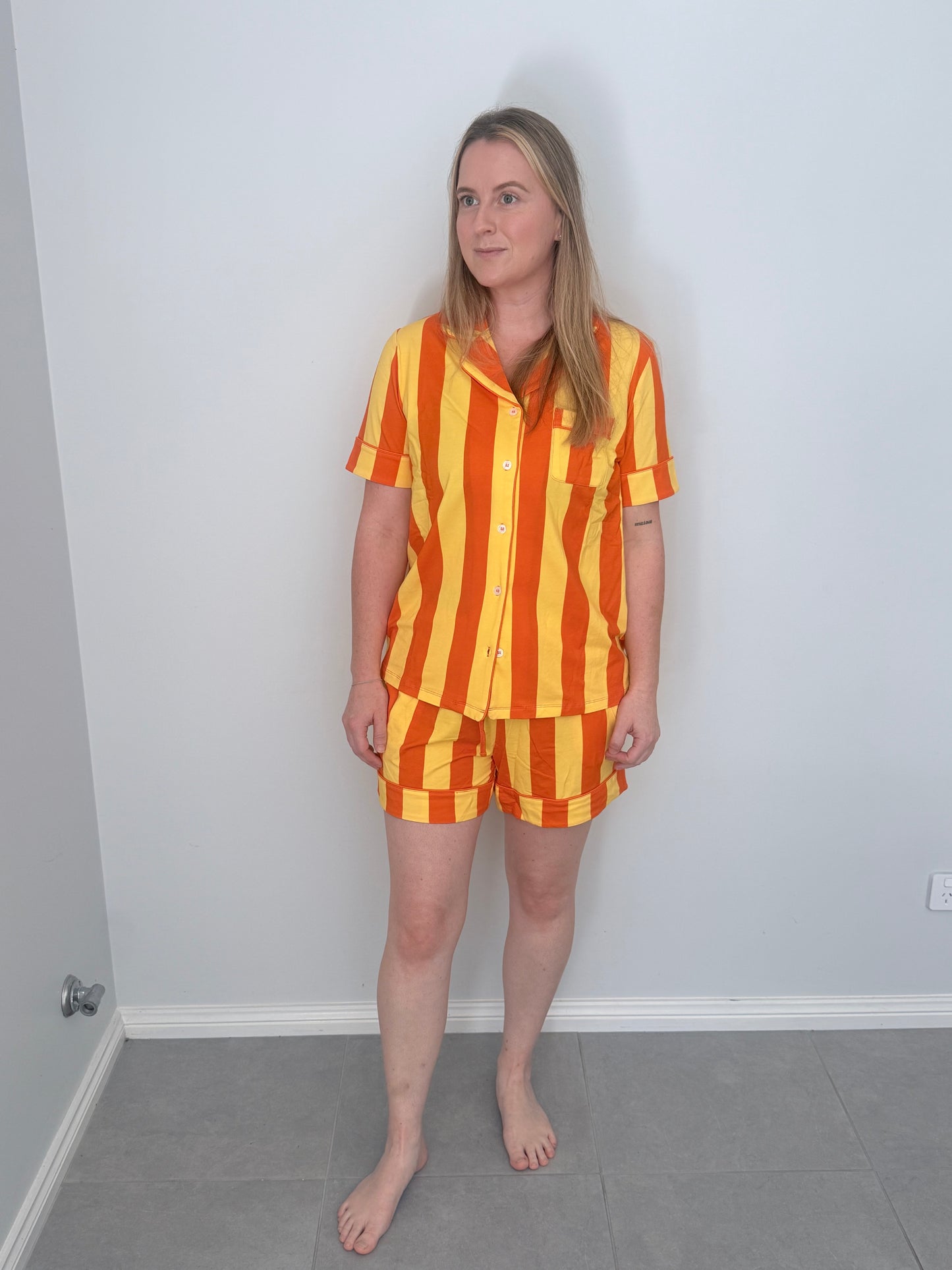 Golden Hour Stripe Sleep Set