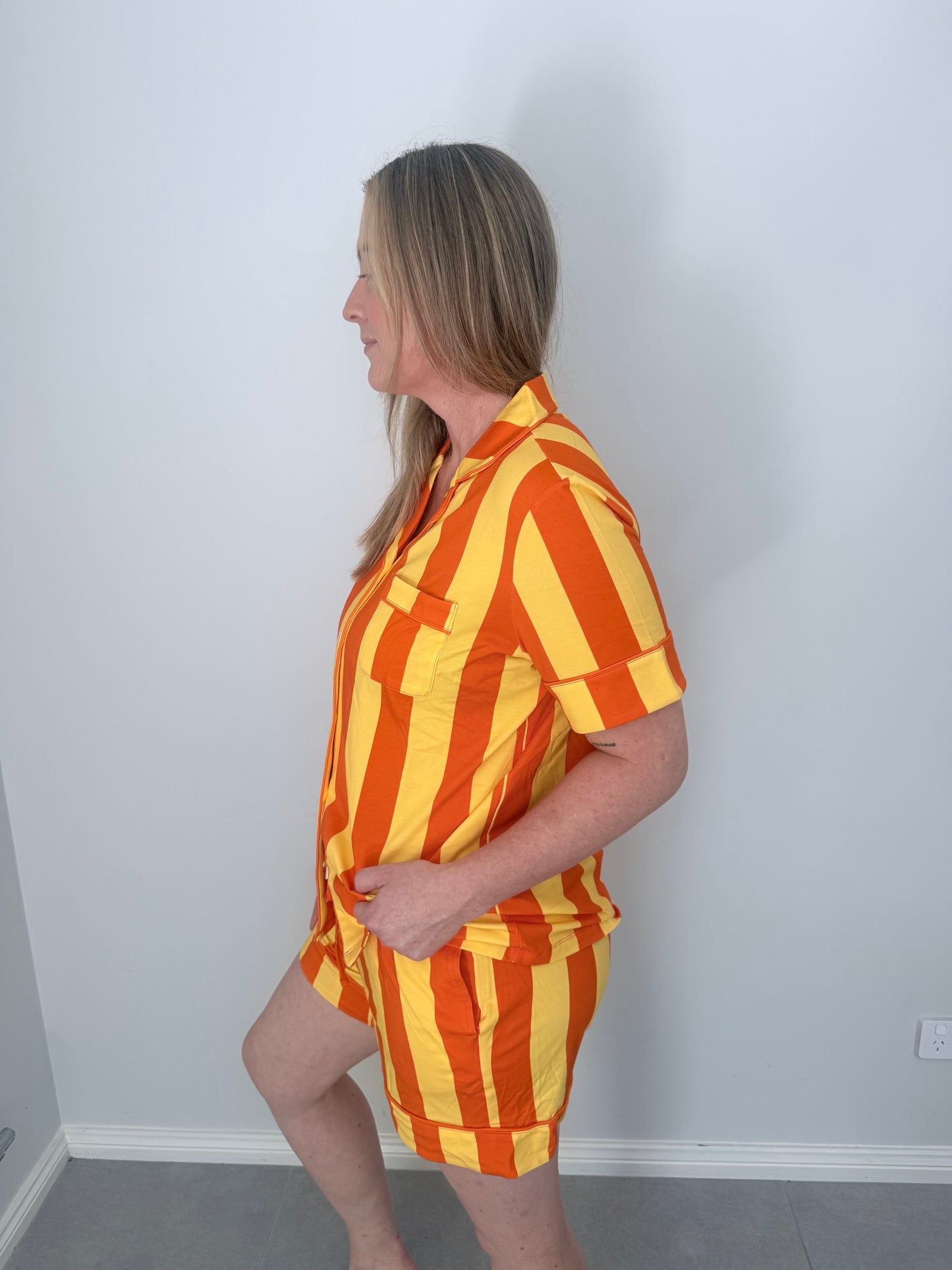 Golden Hour Stripe Sleep Set